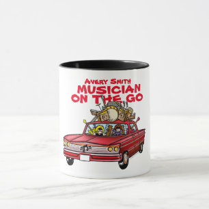 Musiker unterwegs Tasse