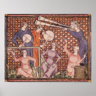 Musiker, von Ovide moralisieren Poster