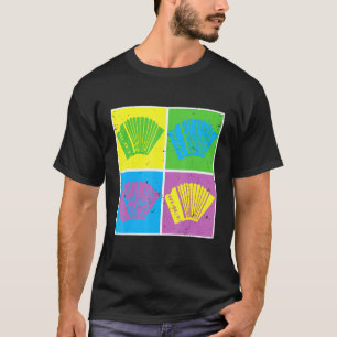 Musikerin Accordion Musical Instrument Folksmusik T-Shirt