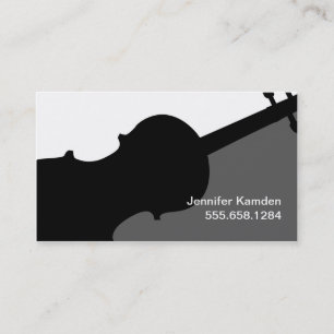 Musikerin des Violin Teacher Player Music Studio Visitenkarte