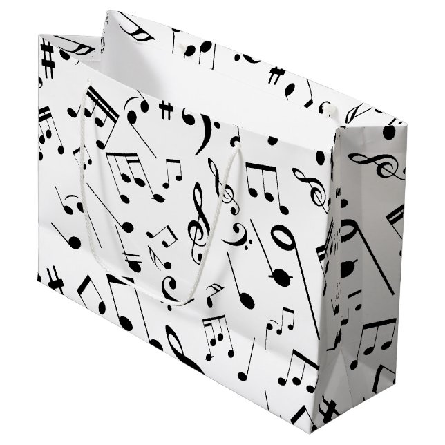 Musikermerke 3 große geschenktüte (Vorderseite Schrägansicht)