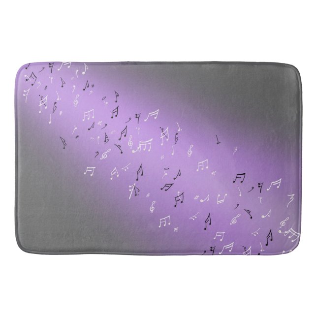 Musikermerke Lila Glow Bath Mat Badematte (Vorderseite)