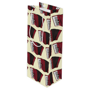 Musikermusiklehrer von Accordion Instrument Geschenktüte Für Weinflaschen