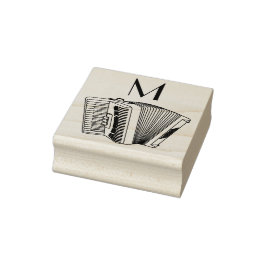 Musikermusiklehrer von Accordion Instrument Gummistempel