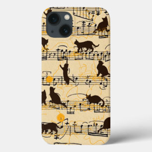 Musikernoten und Kätzchen Case-Mate iPhone Hülle