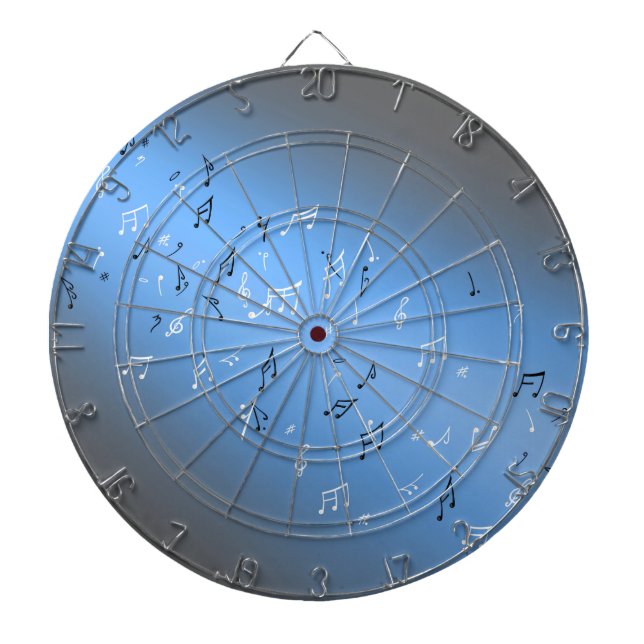 Musikernotes Blue Moon Dartboard Dartscheibe (vorne)