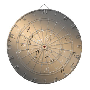 Musikernotes Golden Moon Dartboard Dartscheibe