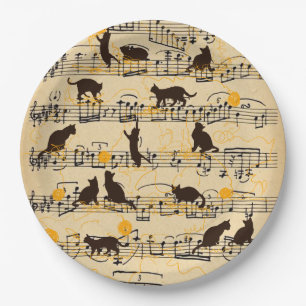 Musikerzeugnisse und Kitten Pappteller