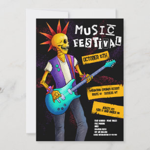 Musikfestival-Einladung Einladung