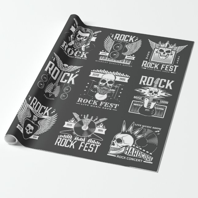Musikfestival Geschenkpapier (Ungerollt)