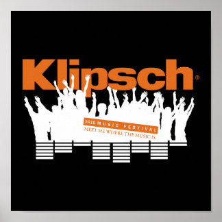 Musikfestival Klipsch 2010 Mini-Poster Poster