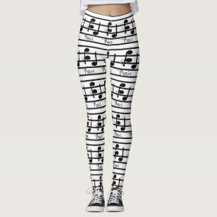 Musikfreund-Art-Mode-musikalische Leggings