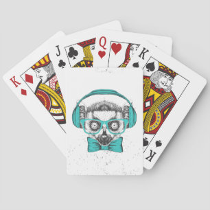 Musikfreund des Lemur-  Spielkarten