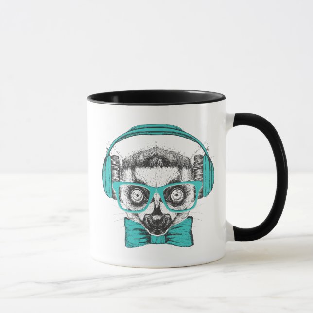 Musikfreund des Lemur-| Tasse (Rechts)