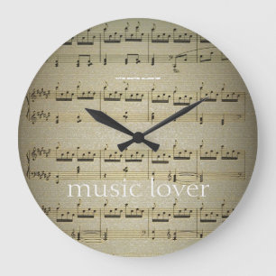 Musikfreund-große Wanduhr