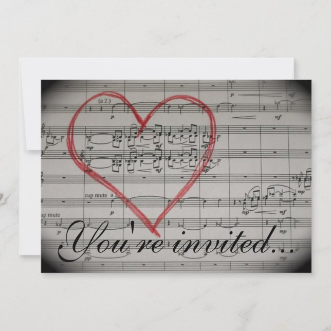 Musikfreundeinladung Einladung (Vorderseite)