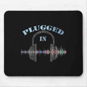 Musikgeschenke Herzschläge Grafik-Zitat in Mu Mousepad