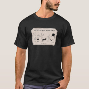 Musikgeschichte Inspirierte Musikschätzungsbezieh T-Shirt