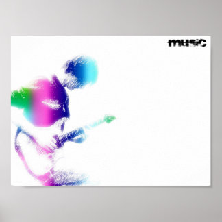 Musikgitarre Poster