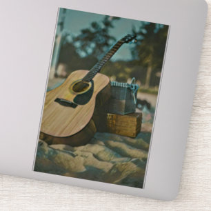 Musikgitarrist liebt Geschenk Aufkleber