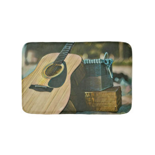 Musikgitarrist liebt Geschenk Badematte