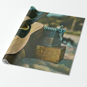 Musikgitarrist liebt Geschenk Geschenkpapier
