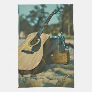 Musikgitarrist liebt Geschenk Geschirrtuch