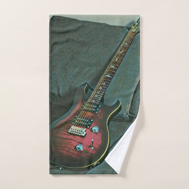 Musikgitarrist liebt Geschenk Handtuch (Handtuch)