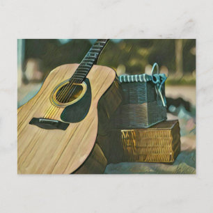 Musikgitarrist liebt Geschenk Postkarte