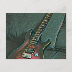 Musikgitarrist liebt Geschenk Postkarte