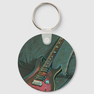 Musikgitarrist liebt Geschenk Schlüsselanhänger
