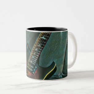 Musikgitarrist liebt Geschenk Zweifarbige Tasse