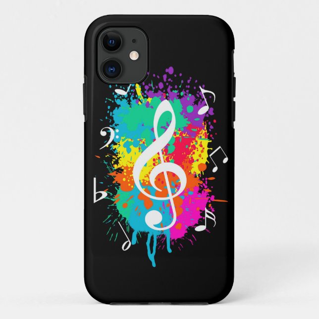 Musikgrunge Case-Mate iPhone Hülle (Rückseite)