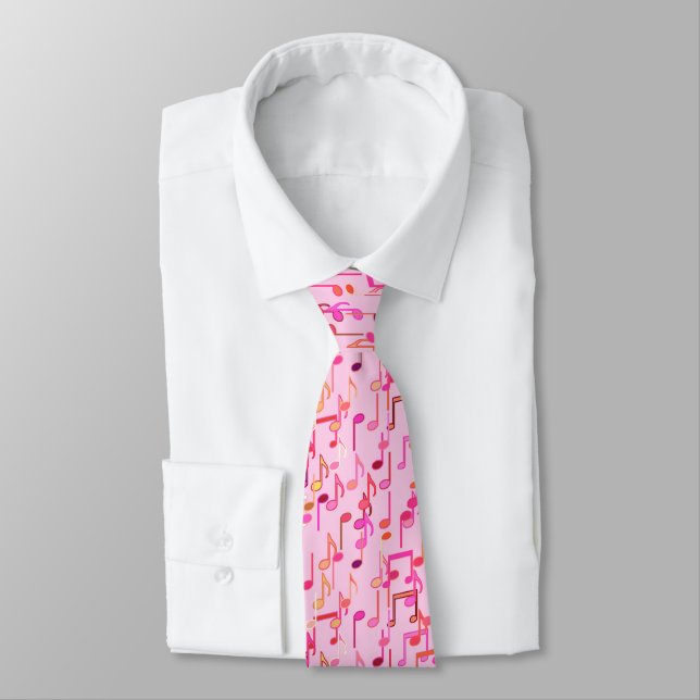 Musikhinweise drucken - rosa, mehrfarbig krawatte (Gebunden)