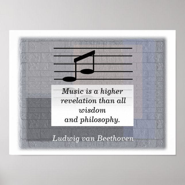 Musikhochaufführung - Kunstdruck - Beethoven Poster (Vorne)