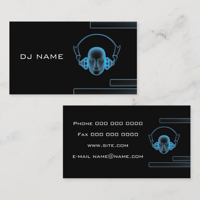 Musikindustriekarte DJ Visitenkarte (Vorne/Hinten)