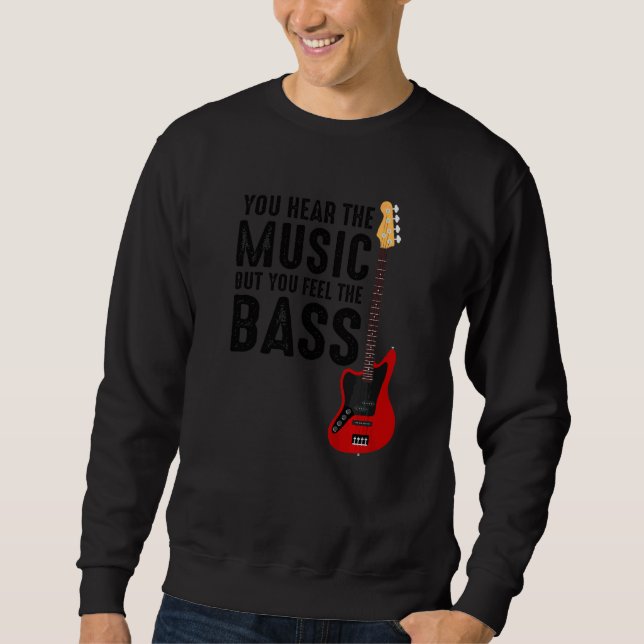 Musikinstrument Bassist Musician Bass Sweatshirt (Vorderseite)