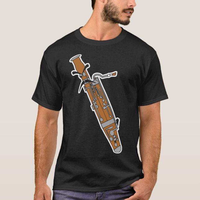 Musikinstrument Bassoon Tshirt (Vorderseite)
