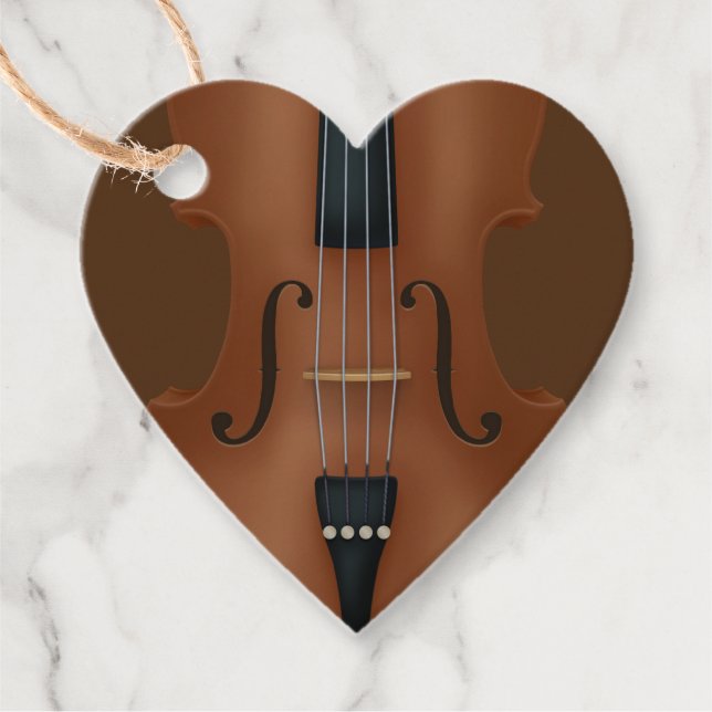 Musikinstrument Cello Viola Geschenkanhänger (Vorderseite)