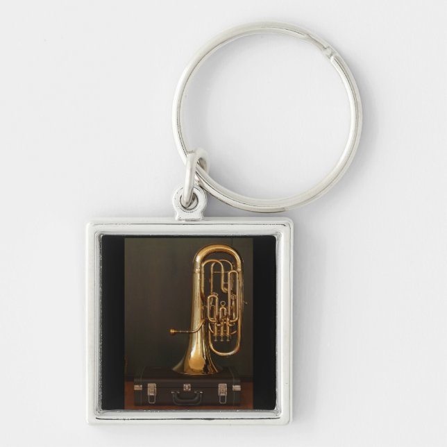 Musikinstrument des Euphonium mit Anmerkung Schlüsselanhänger (Vorne)