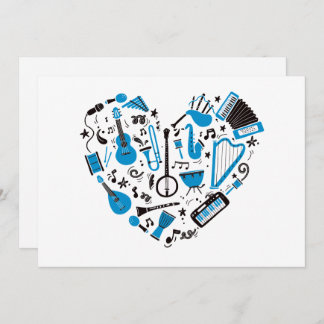 Musikinstrument Feiertagskarte