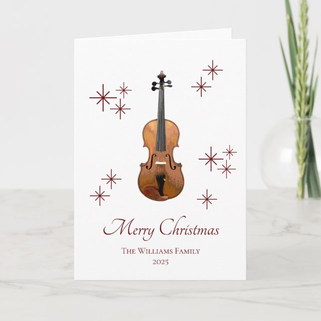 Musikinstrument Geige Weihnachten (Vorderseite)