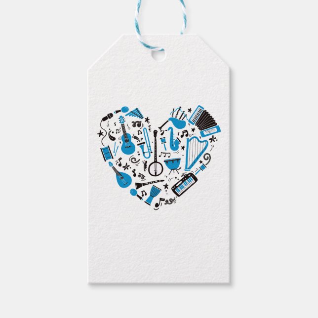 Musikinstrument Geschenkanhänger (Vorderseite)