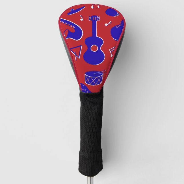 Musikinstrumente Golf Headcover (Vorderseite)