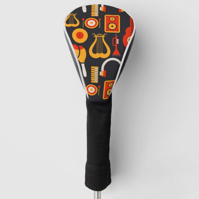 Musikinstrumente Golf Headcover (Vorderseite)