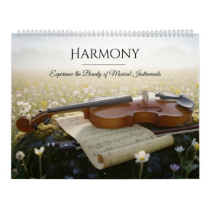 Musikinstrumente-Kalender – Elegante Fotos Kalender
