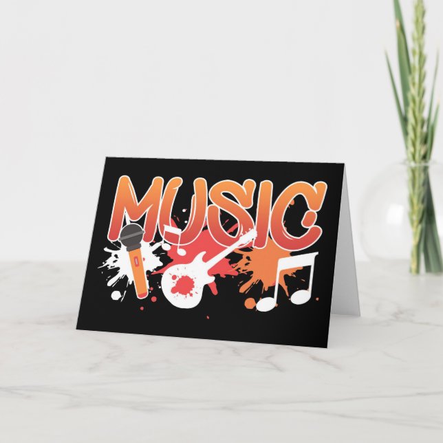 Musikinstrumente Karte (Vorderseite)