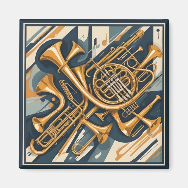 Musikinstrumente Magnet (Vorne)