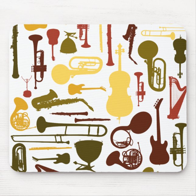Musikinstrumente Mousepad (Vorne)