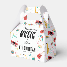Musikinstrumente Musik Thema Geburtstagsfeier Geschenkschachtel